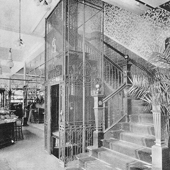 One of the oldest Stannah’s lift (picture from 1925).